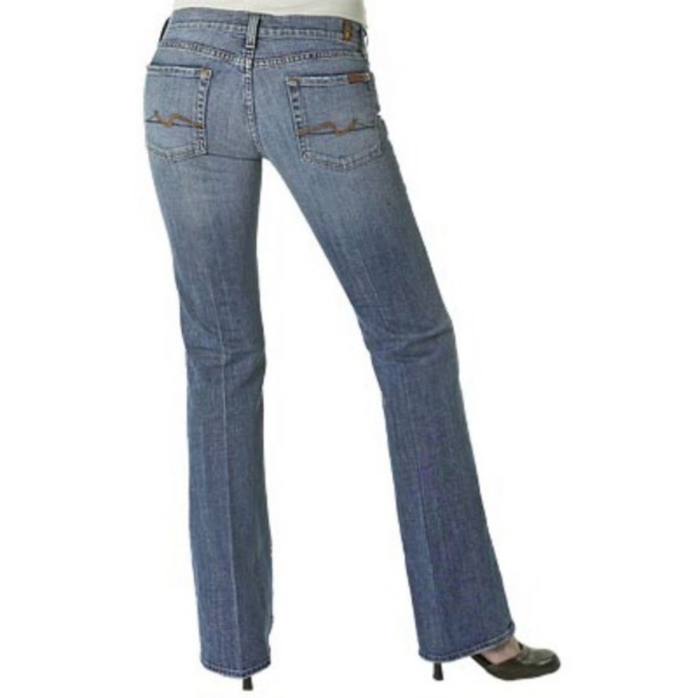 7 For All Mankind Long Bootcut Jean Size 28 - Picture 4 of 7